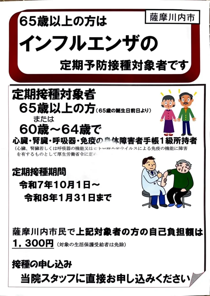 インフルエンザ予防接種