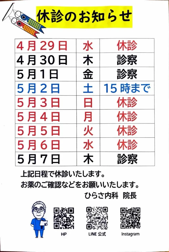 ひらさ内科GW